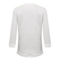 thumbnail image 4 of Winter Polyester Long Sleeve Cardigan for Women White Leisure Solid Color Wide Neck Split Sleeves Weekend Women's Nine Quarter Casual Jacket Top M, 4 of 6