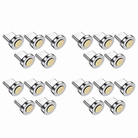 7Pin Type C Magnetic Plug Tips Fast Charging Cable Adapter for Magnetic Charger 360° Degree Rotation Connector 20PCS