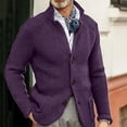 thumbnail image 2 of Men's Knit Cardigan Sweater Button Front Long Sleeve Regular Fit Casual Jacket, 2 of 4