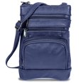 thumbnail image 1 of Bolso bandolera de piel Krediz para mujer con correa ajustable, 1 of 9