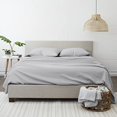thumbnail image 5 of Linen Market 4 Piece Sheet Set Patterned, Full, Scallop Gray, 5 of 5