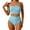 X1 Light Blue, variant on Ticikt Bikini Set for Women 2 Piece High Waisted Slim Fit Swimsuits for Women Scoop Neck Women's Bathing Suit 2026
