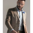 thumbnail image 3 of Vittorio Vico Mens Formal Two-Tone Flower Lapel Pin: Flower Pin Suit Accessories Pins for Suit or Tuxedo, 3 of 7