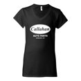 thumbnail image 2 of Wild Bobby, Callahan Auto Parts Sandusky Ohio Retro 90s Funny Tommy Boy, Pop Culture, Women Standard V-Neck Tee, Black, Small, 2 of 4