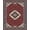 Red Navy Cream, Pattern 2, variant on ODIKA 8'x10' Washable Area Rug Vintage Oriental Medallion With Intricate Scroll Border Design for King Size Bedroom Under Bed, Master Suite, Non-Shedding, Easy Care