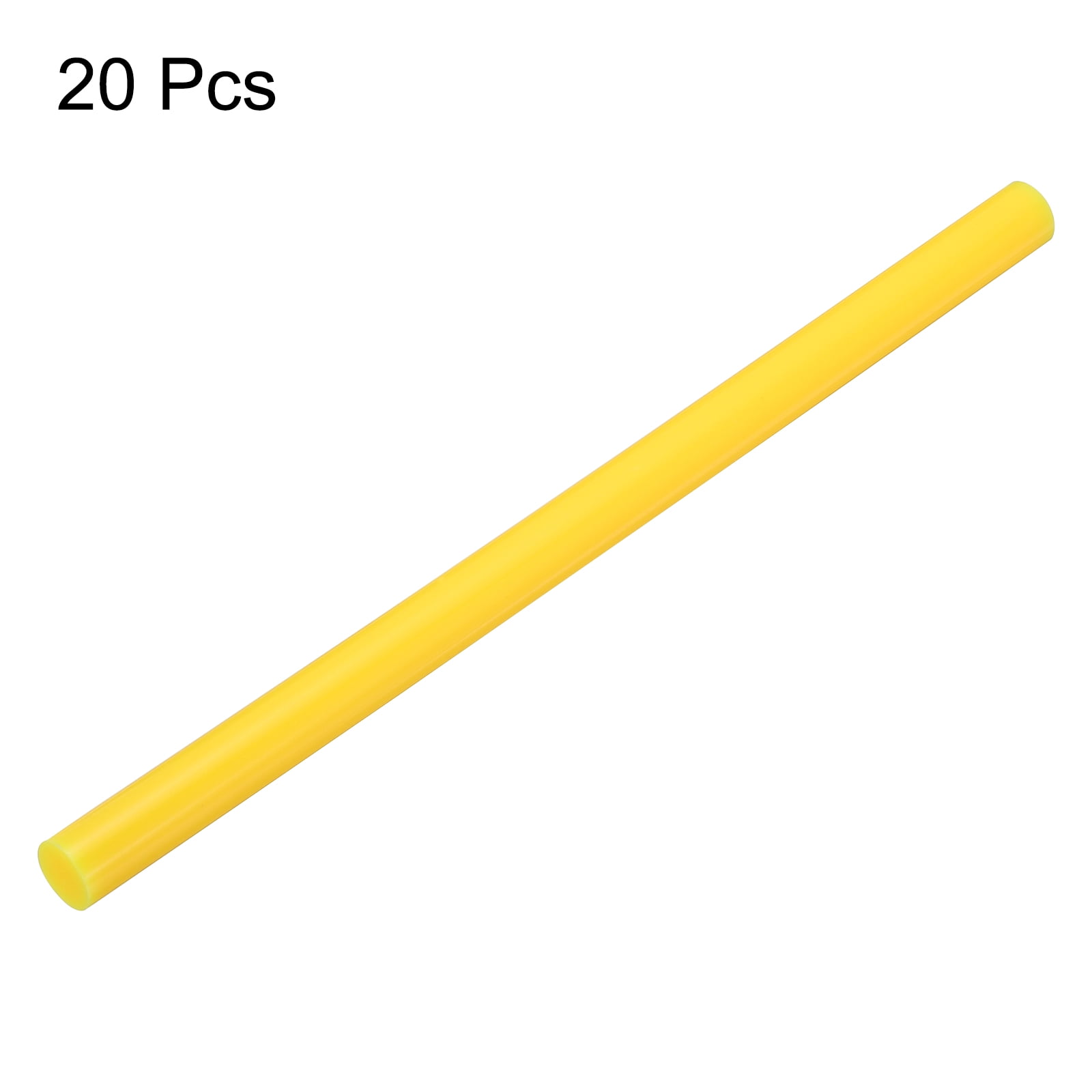 20pcs Hot Melt Glue Gun Sticks, 200mm Long x 11mm Diameter for Hot Glue Gun, Light Yellow