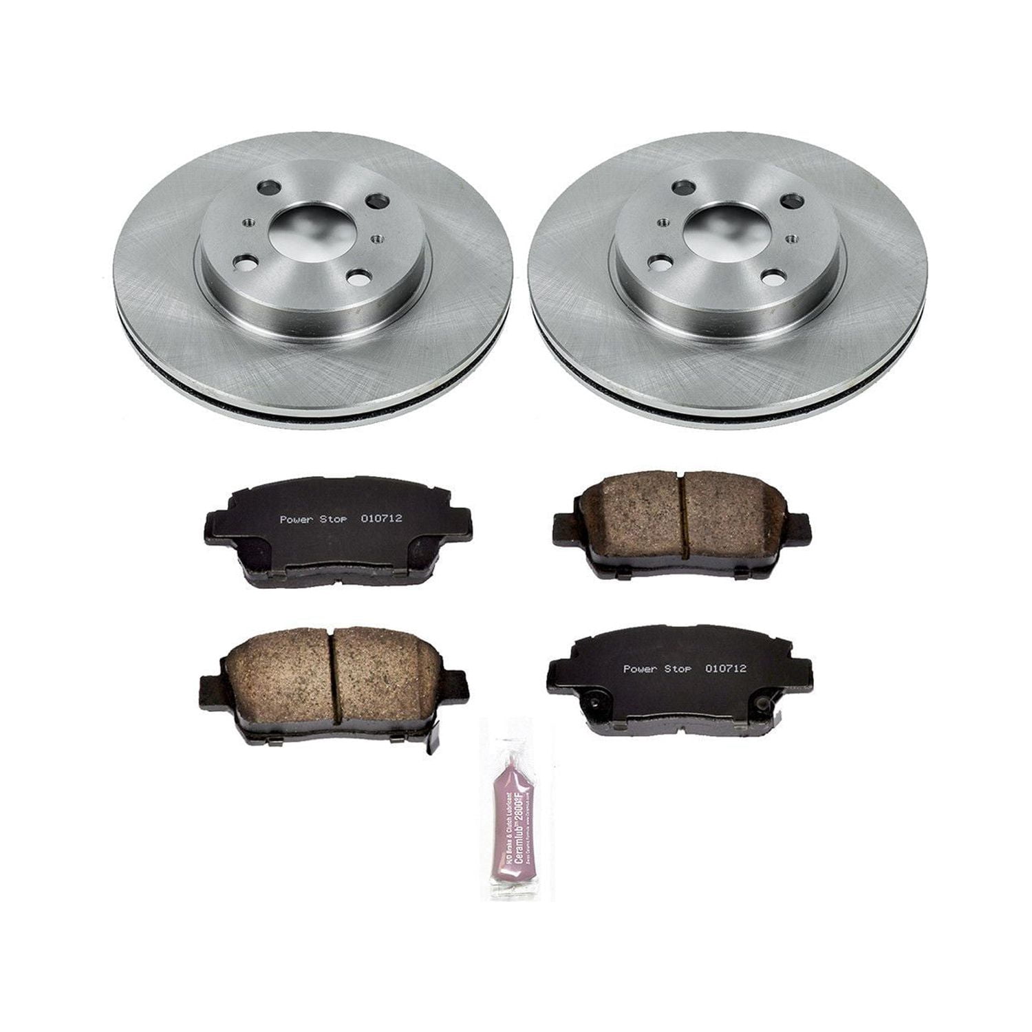 Power Stop Front Stock Replacement Brake Pad and Rotor Kit KOE821