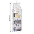 thumbnail image 2 of Organisateur de Sac Suspendu Anti-Poussière, Organisateur de Sac à Main Suspendu Pliable Transparent, Sac de Rangement Suspendu pour Garde-Robe, Sac à Main Lavable, Support de Rangement pour Garde-Robe, 2 of 6