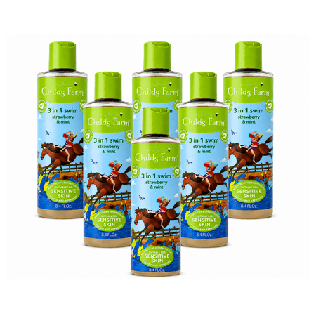 Childs Farm 3 in 1 Swim Strawberry & Mint, 8.4 fl oz 6 Pack