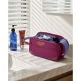thumbnail image 3 of WANDF Large Toiletry Bag for Women,Travel Bag for Toiletry with 5 Mesh Pockets,Water-Resistant Wide Opening Cosmetic Organizer Makeup Bag with Wet Pocket,Bathroom Bag for Ladies(Red-B), 3 of 10