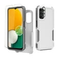 thumbnail image 1 of TASHHAR Samsung Galaxy A04S Case/A13 5G Case with Screen and Lens Protector Military Grade Double Layer Drop Resistant Durable for Galaxy A04S/A13 5G Phone - White Grey, 1 of 10
