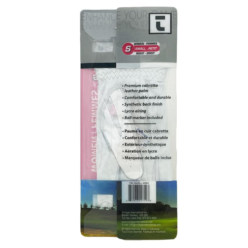 Gant de golf Tour Mission pour Femme, main droite, Petit (1 unité) Gants de golf de cuir Cabretta