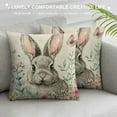 thumbnail image 3 of JEUXUS Easter Pillow Covers Truck Bunny Eggs Rabbit Flower Easter Decorations Spring Outdoor Pillows Decorative Throw Pillows Cases Farmhouse Decor Cushion Covers for Home Sofa, 3 of 5