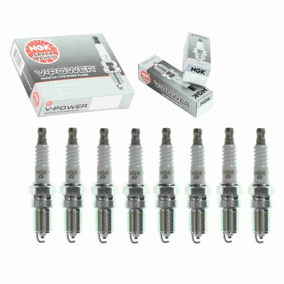 8 pc NGK V-Power Spark Plugs compatible with Lincoln Town Car 4.6L V8 1991-2011
