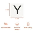 thumbnail image 6 of Stiles Crossword Letter Tiles, Wooden Wall Decor, 3.5 Inch, White, Letter Y, 6 of 7