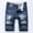 Blue, variant on Men's and Big Men's Cotton Carpenter Shorts, Casual Commuter Jean Short,Blue,XXXL