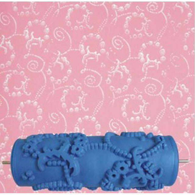 Sonducket Rodillo de pintura de textura de flor empaistic para decoración de paredes o máquina de pintura Sombreros 8U