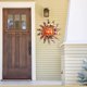 thumbnail image 5 of Art Deco interior y exterior de la pared solar del metal de 12,7 pulgadas que cuelga caras coloridas del sol, 5 of 5