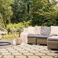 thumbnail image 3 of SAFAVIEH Courtyard Estelle Geometric Indoor/Outdoor Area Rug, 4' x 5'7", Beige/Brown, 3 of 9