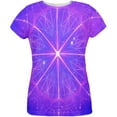 thumbnail image 1 of Celestial Gateway Fractal Mandala All Over Womens T Shirt Multi SM, 1 of 2