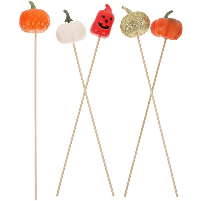 Halloween Pumpkin Ornaments 5Pcs Cute Bouquets For Gifts And Home Decoration Eco-Friendly Decor