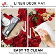 thumbnail image 5 of Valentines Day Red Rose Flower Decorative Front Door Mat, Love Buffalo Plaid Farmhouse Doormat Indoor Outdoor Non-Slip Floor Entryway Rug, Anniversary Wedding Home Kitchen Decoration 17x30 Inch, 5 of 6