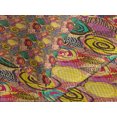 thumbnail image 4 of Ambesonne Abstract Quilted Bedspread Set 3 Pcs, Colorful Rose Blossoms, Queen Size, Multicolor, 4 of 5