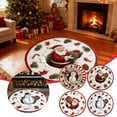 thumbnail image 7 of 3D Christmas Santa Snowman Rug - 15.7Inch Cartoon Printed Polyester Carpet for Living Room, Festive Holiday Home Decoration, 7 of 7