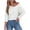 B208 White womens summer tops clearance under $5, variant on Women Tops under $5! Cagogo Womens 3/4 Length Sleeve Waffle Knit Tops Casual Summer Trendy Off The Shoulder T Shirts Loose Fit V Neck Tunic Tops Side Split Blouse Trendy Clothes