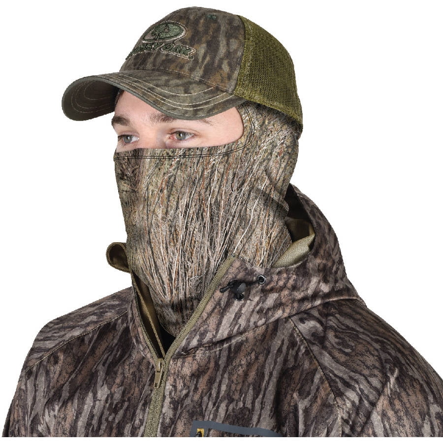 Mossy Oak Predator Caller's Facemask, Brush Camo