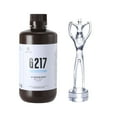 thumbnail image 1 of RESIONE 3D Printer Resin, G217 Clear ABS-Like Resin Non-Yellowing Tough Rigid Resin for DLP MSLA LCD 3D Printing (1000g), 1 of 15