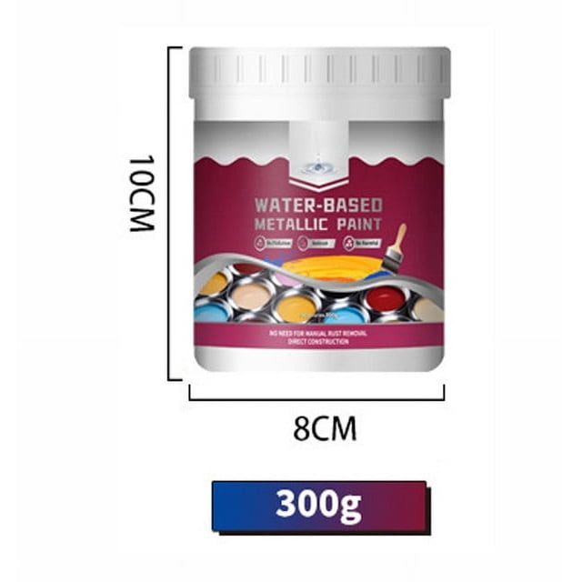 Vwrxbz Rust Removal Converter Metallic Paint 300ml Neutralizes Rust Protective Coating for Metal Surfaces