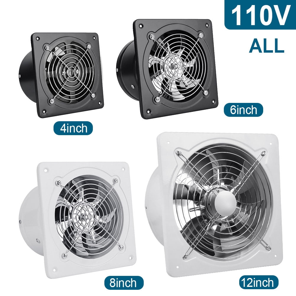 4 Inch Exhaust Fan,Wall Mounted Vent Fans,Ventilation Extractor Fan 110V Wall-Mounted Square Blower for Kitchen,Bathroom,laundry room