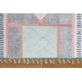 thumbnail image 5 of Casavani Cotton Handblock Printed Rug Blue Area Rug for Living Dining Bedroom 6x8 feet, 5 of 6