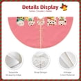 thumbnail image 3 of Gaeub Cute Cat Print Christmas Tree Skirt,Christmas Decorations,Round Xmas Skirt for Christmas Indoor Decorations Xmas Winter Holiday Party Supplies-48", 3 of 6