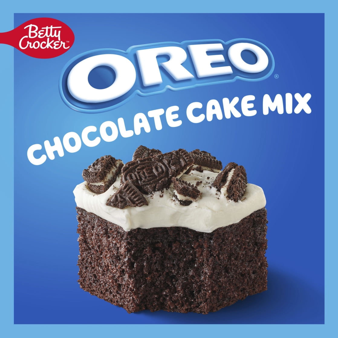 (6 pack) Betty Crocker OREO Chocolate Cake Mix, Baking Mix With OREO Cookie Pieces, 9.3 oz