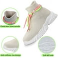 thumbnail image 2 of Cyiecw Sock Shoes for Kids Boys Girls Breathable Lightweight Sneakers High Top Slip on Shoes Athletic Walking Shoes(Toddler/Little Kid/Big Kid), 2 of 7