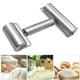 thumbnail image 2 of Rodillo de acero inoxidable para repostería y pizza, rodillo para panadero de masa doble, utensilios de cocina, ideal para hornear masa, pizza, tartas, pasteles, pasta y galletas. Xemadio 2034011, 2 of 9
