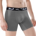 thumbnail image 3 of FYEGRE Caleçon Boxeur en Coton Lavable et Réutilisable pour Incontinence Urinaire pour Hommes Gris Foncé TG, 3 of 3