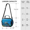 thumbnail image 3 of ALAZA Turtle in Sea Lunch Box Insulated Cooler Bag Reusable Tote Bags Shoulder Strap, 3 of 7