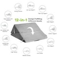 thumbnail image 6 of Costway Bed Wedge Pillow Adjustable Neck Back Support Memory Foam Headrest Gray, 6 of 11