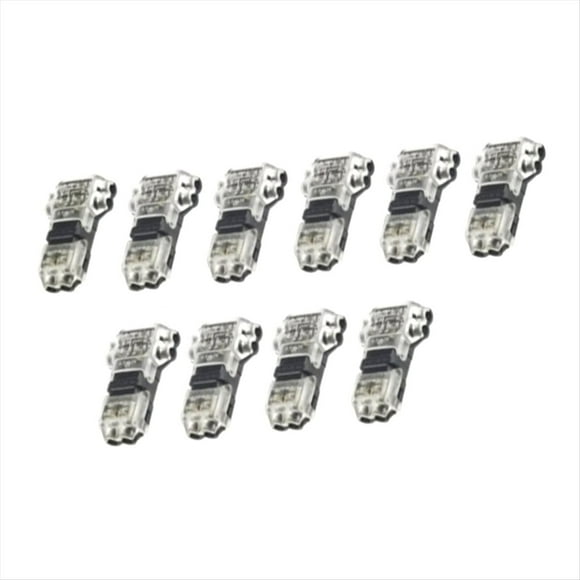 10pcs T Type Wire Connector 2 Pin T Tap Wire Connectors, Wire Splice Connectors, No Stripping 2 Way Wire Connectors,10 * T Type Wire Connector