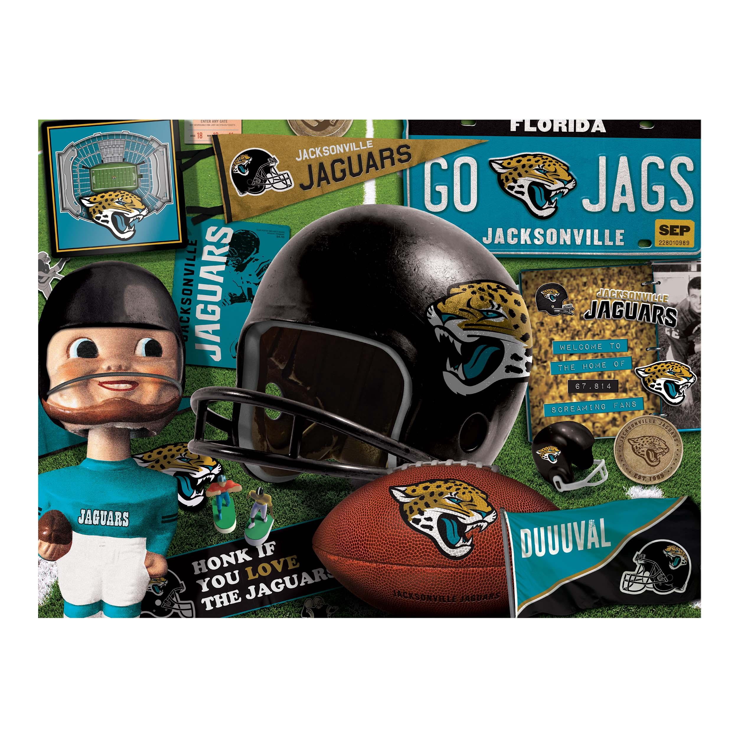 YouTheFan NFL Jacksonville Jaguars Retro Series Puzzle – 500 PC