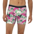 thumbnail image 2 of Men'S Boxer Briefs, Colorful Orchids Flowers Soft And Breathable Mens Underwear Boxer Briefs With Widen Waist, 2 of 2