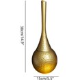 thumbnail image 3 of ABPETE Elegant Toilet Brush Set,Stylish Hammered Design, Durable Handle, Anti-Splash Base, Modern Bathroom Accessories, Easy to Clean & Maintain (Golden), 3 of 9