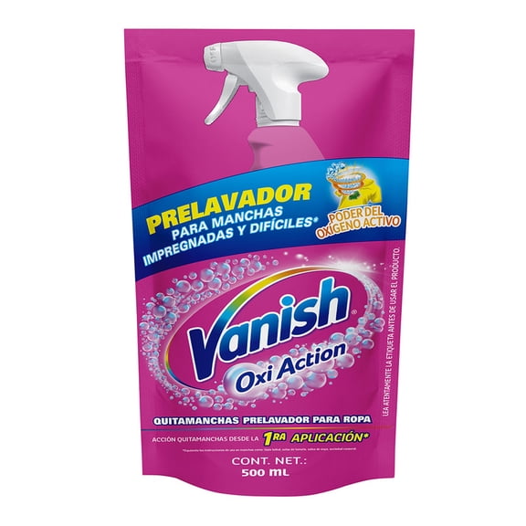 Prelavador para ropa Vanish Oxi Action Oxi Action, repuesto de 500 ml