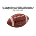 thumbnail image 4 of Champion Sports Rubber Football (Official Size), Brown, 11.5 (RFB1), 4 of 5