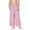 Pink, variant on Jalioing Teens Girls Casual Pants Lightweight Loose Elastic Waist Lounge Long Pants Summer Palazzo Trousers