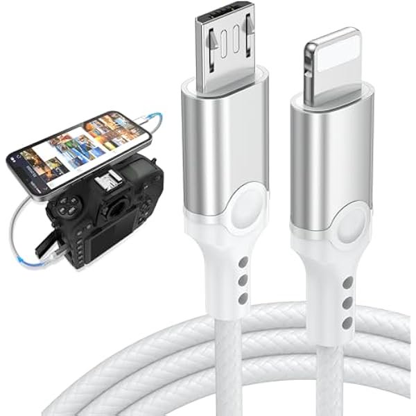 HAYAN iPhone Charger, iPhone Charging Cable 3ft 2Pack MFi Certified Lightning Cable Nylon Braided iPhone Cord Fast Charging for iPhone 14 13 12 11 Pro Max XR XS X 8 7Plus 6 6s SE iPad - White