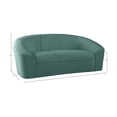 thumbnail image 3 of Meridian Furniture Riley Mint Velvet Loveseat, 3 of 8